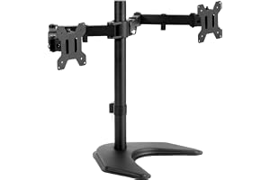 VIVO STAND-V002F Freestanding Dual Monitor Mount — Dual monitor mount · exact listing linked