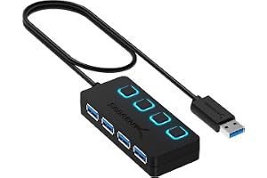 SABRENT HB-UM43 Four-Port USB Hub — USB data hub · exact listing linked