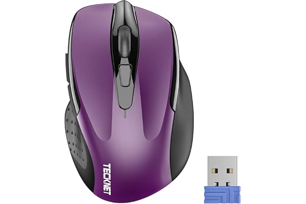 TECKNET Pro 2.4 GHz Mouse — Wireless mouse with USB nano receiver