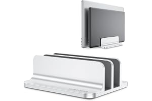 OMOTON Dual Vertical Laptop Stand — Exact listing linked · verify selected variant