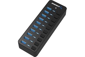 SABRENT HB-BU10 Powered 10-Port USB Hub — USB data hub · exact listing linked