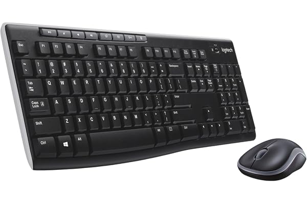 Logitech MK270 Keyboard & Mouse Combo — Full-size wireless keyboard and mouse set