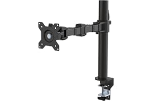 Amazon Basics Steel Single Monitor Arm — Single monitor mount · exact listing linked