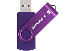 SIMMAX Swivel USB Drive — 32GB, Purple — USB flash drive · exact listing linked