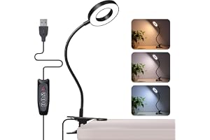 Foneso 48-LED USB Clip-On Lamp — Clamp or clip-on desk lamp · exact listing linked