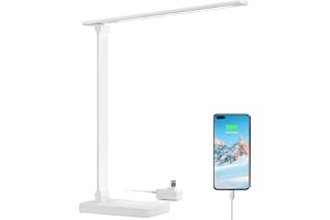Lepro 9.5W Desk Lamp with USB Charging — White — Desk lamp · exact listing linked