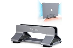 Psitek Adjustable Vertical Laptop Stand — Exact listing linked · verify selected variant