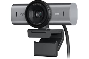 Logitech MX Brio — Graphite — 4K webcam listing with Show Mode