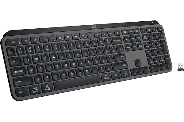 Logitech MX Keys S — Graphite — Low-profile rechargeable wireless keyboard