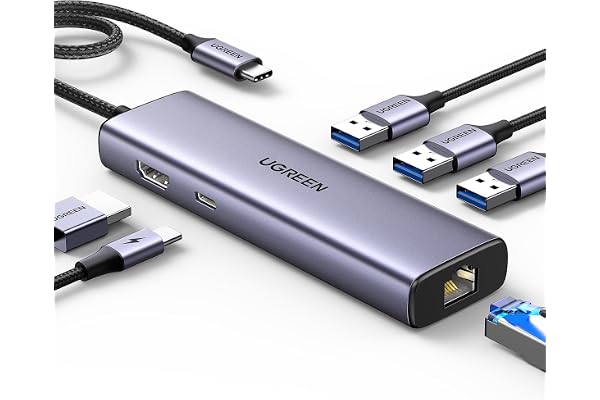 UGREEN Revodok 6-in-1 Ethernet Hub — Exact listing linked · verify selected variant