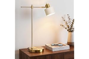 OYEARS 22.2-inch Metal Desk Lamp — Cream & Gold — Desk lamp · exact listing linked