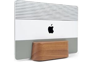 COREMINDED Solid Walnut Laptop Holder — Vertical laptop holder · exact listing linked