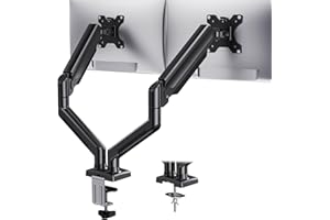 HUANUO Dual Monitor Mount — Up to 32 inch — Dual monitor mount · exact listing linked