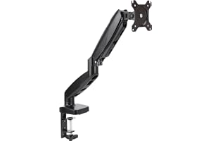 Amazon Basics Gas-Spring Monitor Arm — Exact listing linked · verify selected variant