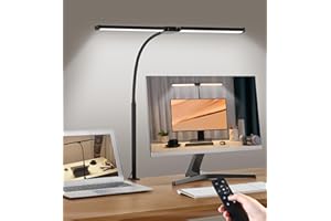Motumen Double-Head Clamp Desk Lamp — Clamp or clip-on desk lamp · exact listing linked