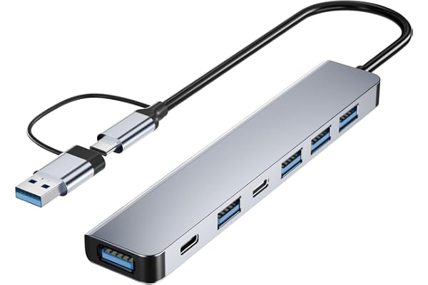 BERLAT 7-in-1 USB-C / USB Hub — Exact listing linked · verify selected variant