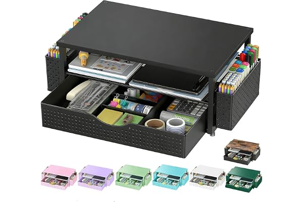 Spacrea Monitor Riser with Drawer & Pen Holders — Monitor riser · exact listing linked