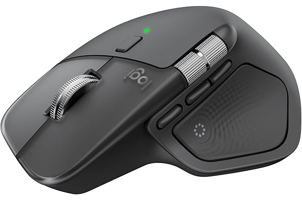Logitech MX Master 4 — Graphite — Wireless mouse listing with haptic feedback