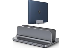 YICOSUN Aluminum Vertical Laptop Holder — Vertical laptop holder · exact listing linked