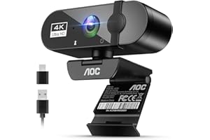 AOC 4K Webcam with Privacy Cover — Webcam · exact listing linked