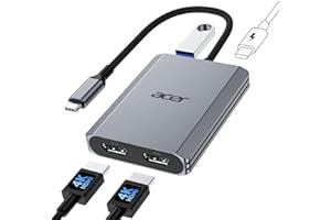 Acer 4-in-1 Dual HDMI USB-C Hub — Multi-display USB-C adapter or dock · exact listing linked