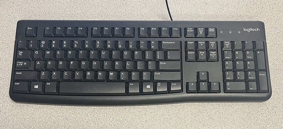 Logitech K120 — US ANSI layout